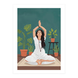 Serene Yoga Pose FitnessIllustration (Print Only) thumbnail