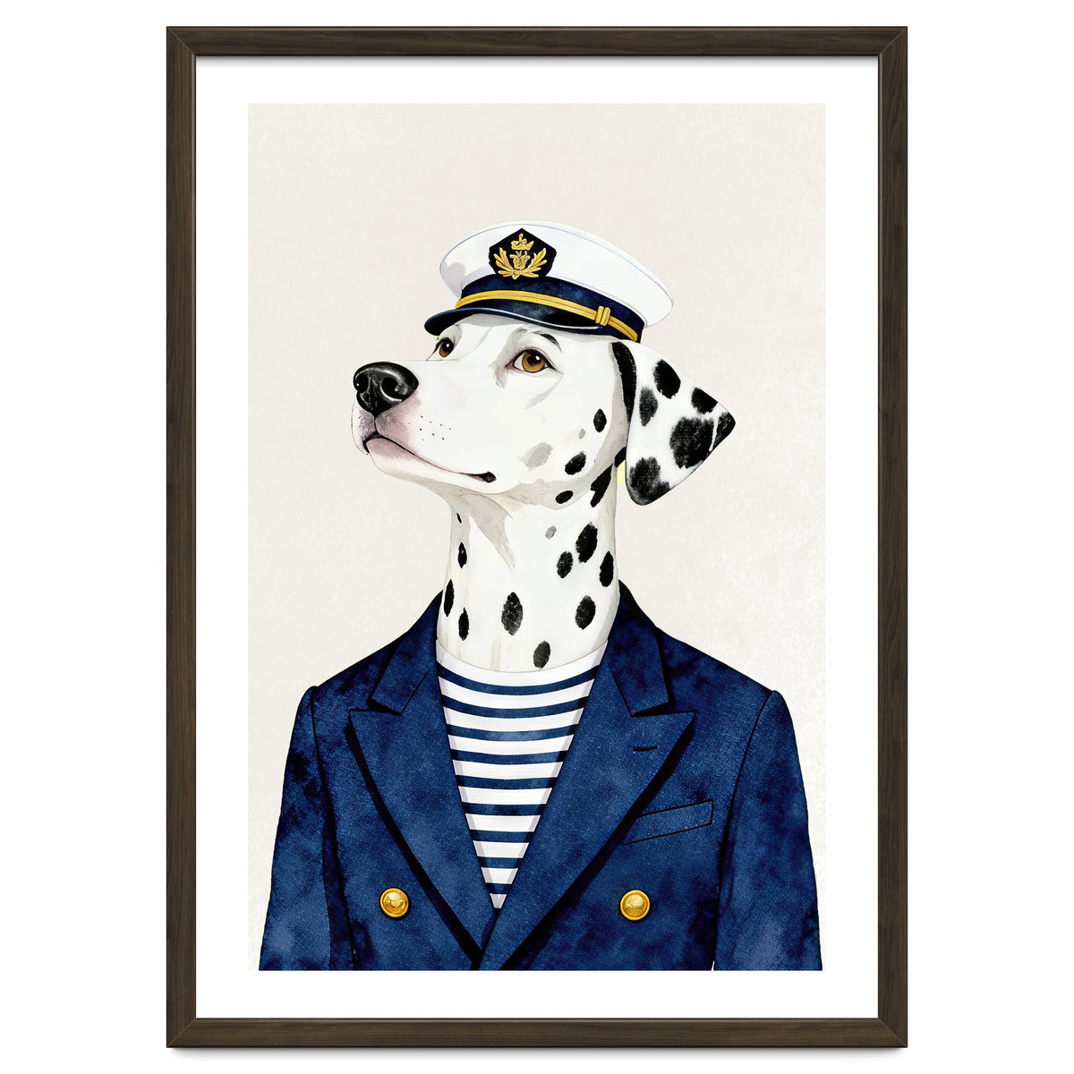 Dalmatian dog As captain