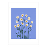 Simple Daisies - periwinkle (Print Only) thumbnail