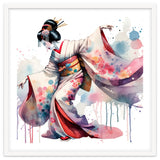 Geisha Dancer With Flowing Kimono thumbnail
