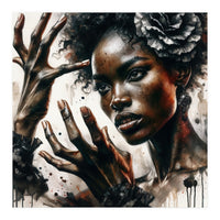 Noir Flamenco Hands Portrait (Print Only)