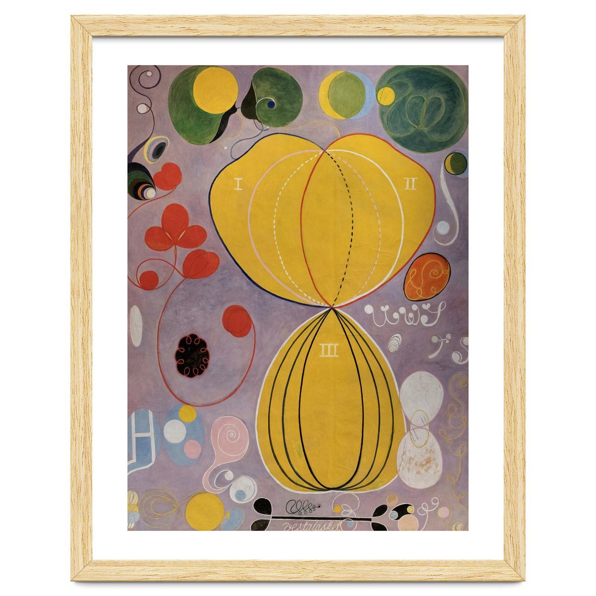Hilma af Klint - The Ten Largest No 5 Adulthood Abstract Spiritual Art