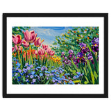 Vibrant Spring Meadow Oil Painting thumbnail