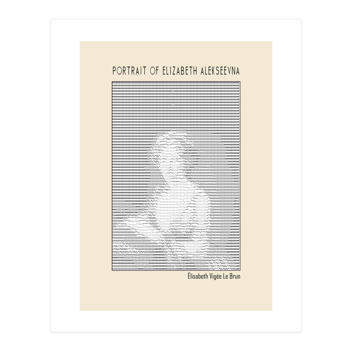 Portrait Of Elizabeth Alekseevna Wife Emperor Alexander I (Print Only)