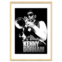Kenny Dorham Jazz Trumpeter in Grayscale