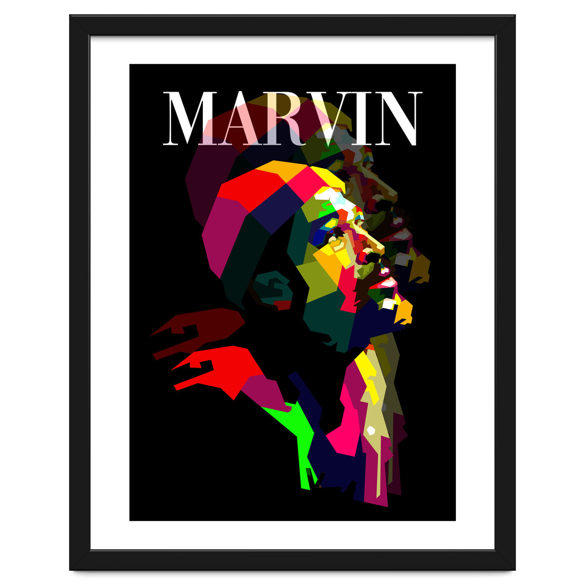 Marvin Gaye RNB Singer Pop Art WPAP