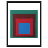Josef Albers - HOMAGE TO THE SQUARE: Green, Red, Blue thumbnail