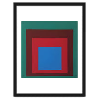 Josef Albers - HOMAGE TO THE SQUARE: Green, Red, Blue
