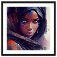 Watercolor Tuareg Woman #8