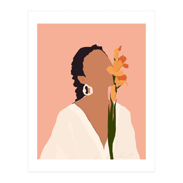 Fervor, Depth Of Feeling, Love Affection Lust Crush, Bohemian Woman Longing Pastel (Print Only)