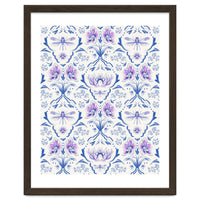 Bohemian Garden Blue Pattern