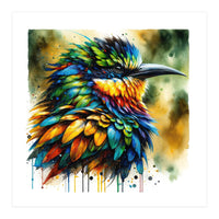 Vibrant Tropical Bird Portrait (Print Only)