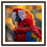 Scarlet Macaw Parrot Close Up Portrait thumbnail