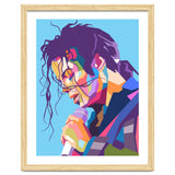 Michael Jackson pop art portrait thumbnail