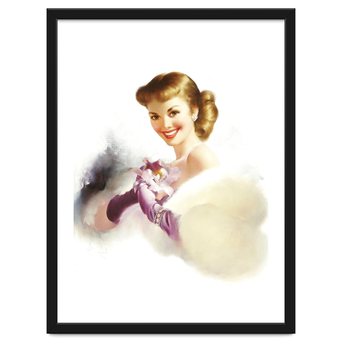 Beautiful Smiling Lady In White