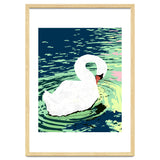 Self Reliance, Swan Birds Painting, Self Esteem Self Love Positivity, Proud Freedom Independence Wildlife Animals thumbnail