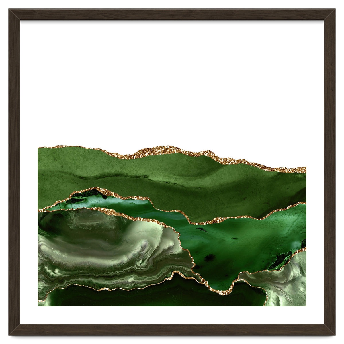 Green & Gold Agate Texture 25