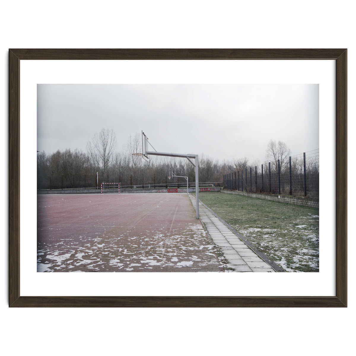 No people basketball court