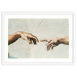 The Sistine Chapel; ceiling frescos after restoration. The creation of Adam. thumbnail