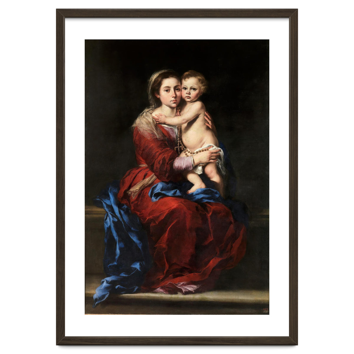 Bartolomé Esteban Murillo / 'Our Lady of the Rosary', 1650-1655, Spanish School, Oil on canvas.