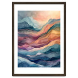 Abstract Fluid Mountain Landscape Art thumbnail