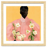 Girl Holding Flowers 2 thumbnail