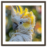 Yellow Crested Cockatoo Bird Close Up Portrait thumbnail