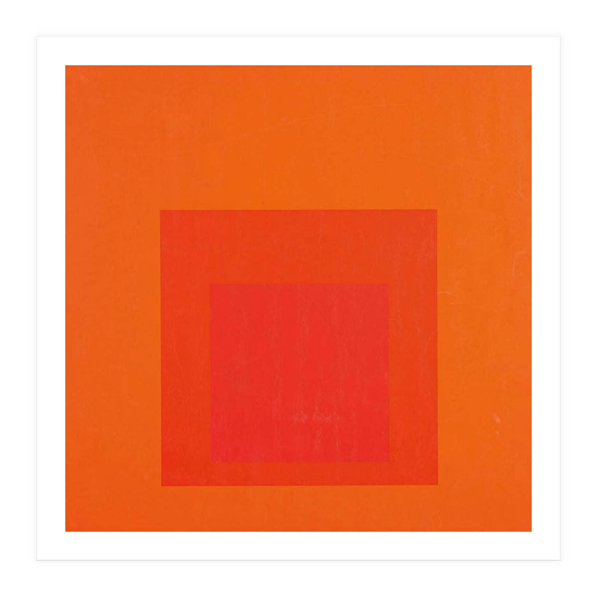 JOSEF ALBERS - HOMAGE TO THE SQUARE RED  (Print Only)