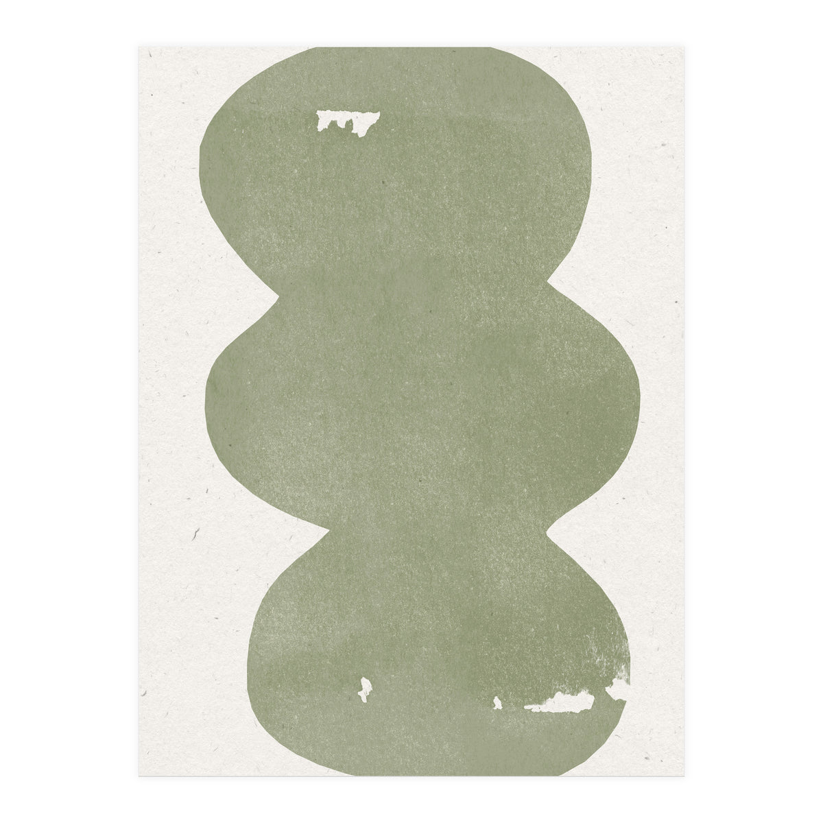 GREEN WATERCOLOR SHAPES NO.2 (Print Only)