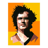 Retro Franz Beckenbauer Football  (Print Only) thumbnail