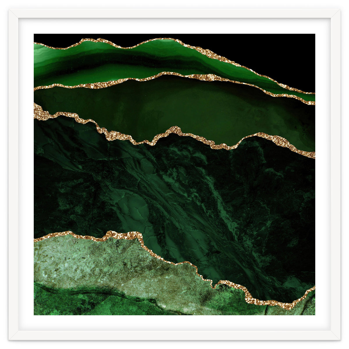 Green & Gold Agate Texture 02