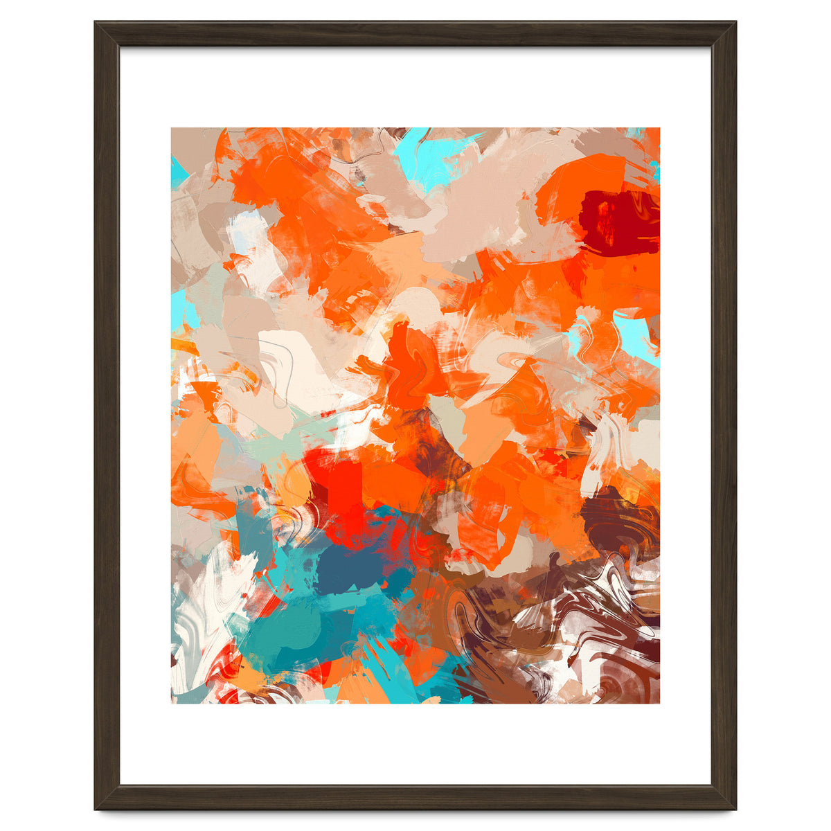 Pleasure, Abstract Painting Summer, Positivity Modern Bohemian Pop of Color Bright Good Vibes