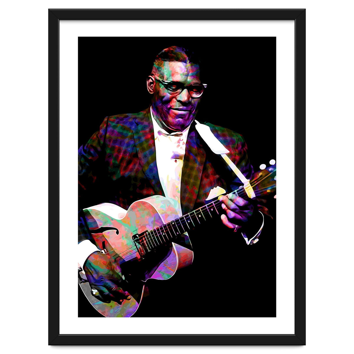 Howlin Wolf American Blues Guitarist Colorful