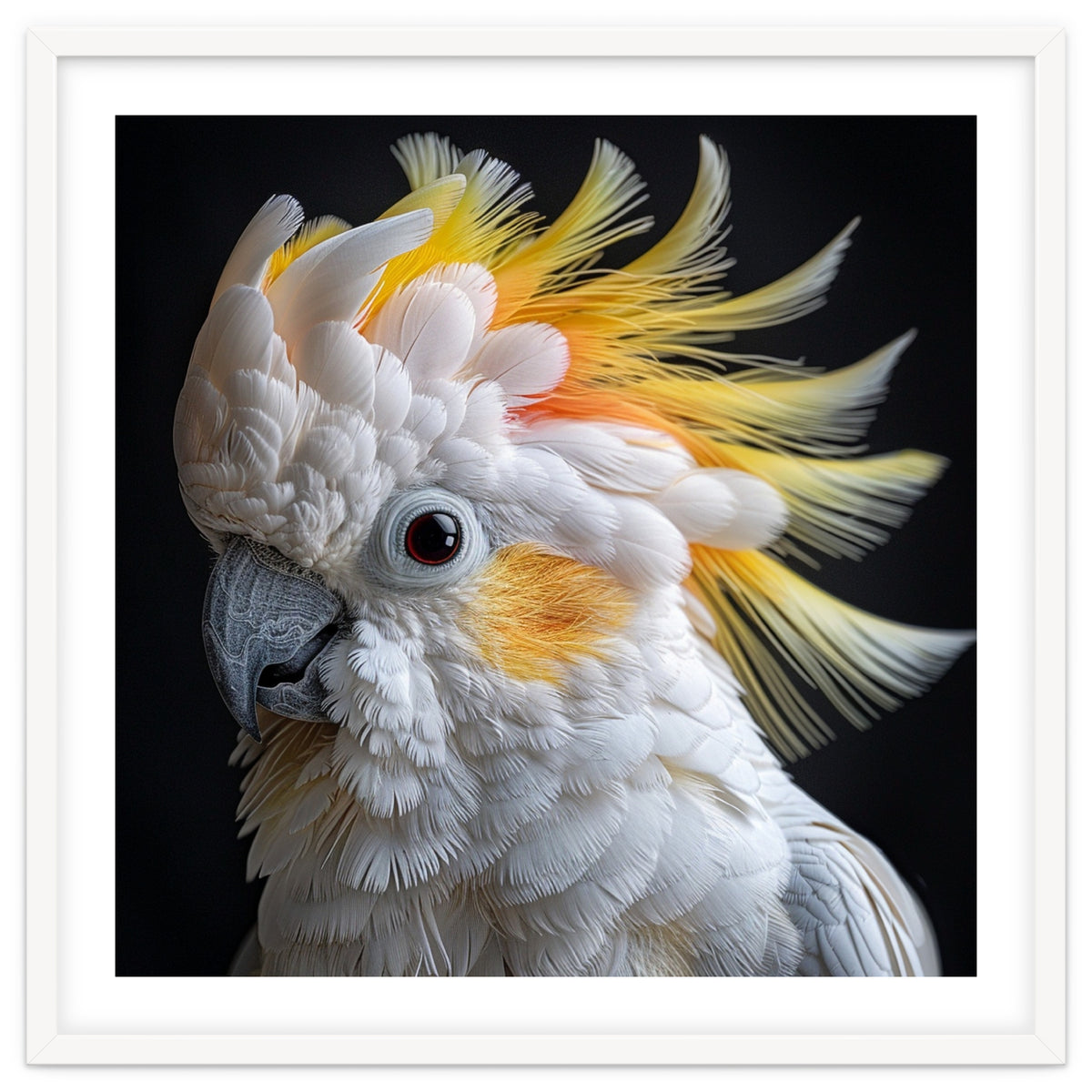 Beautiful Cockatoo Parrot Portrait Headshot