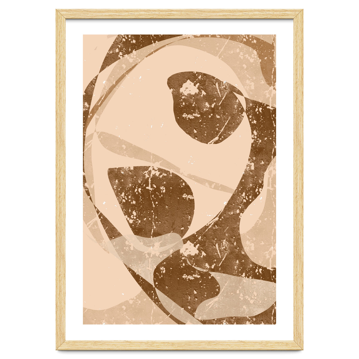 Abstract Brown Scratch