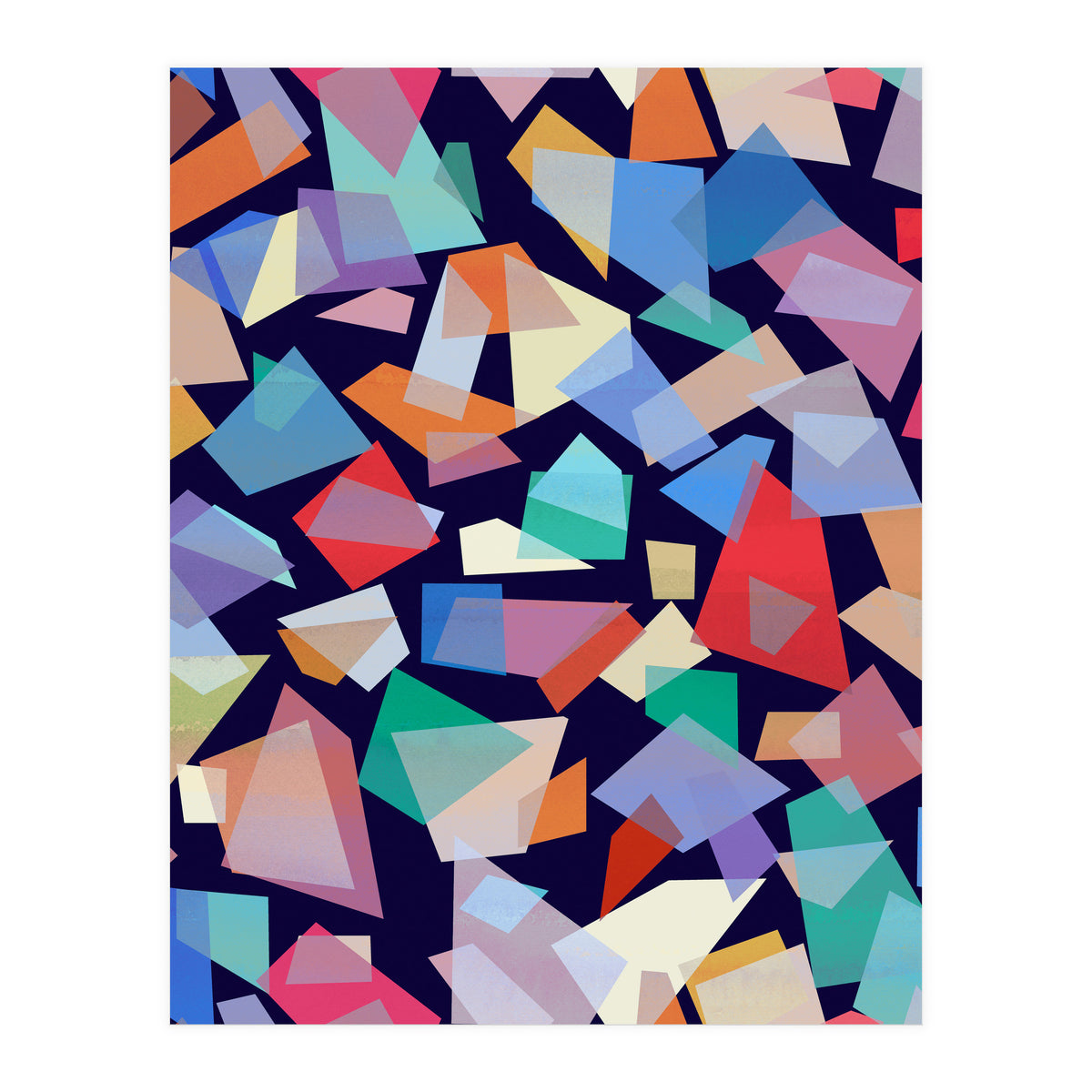 Geometric Squares Collage (Print Only)