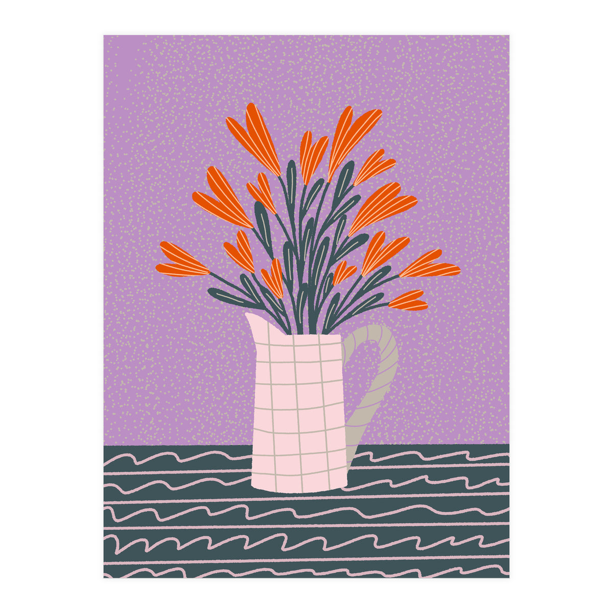 Floral Pitcher  (Print Only)