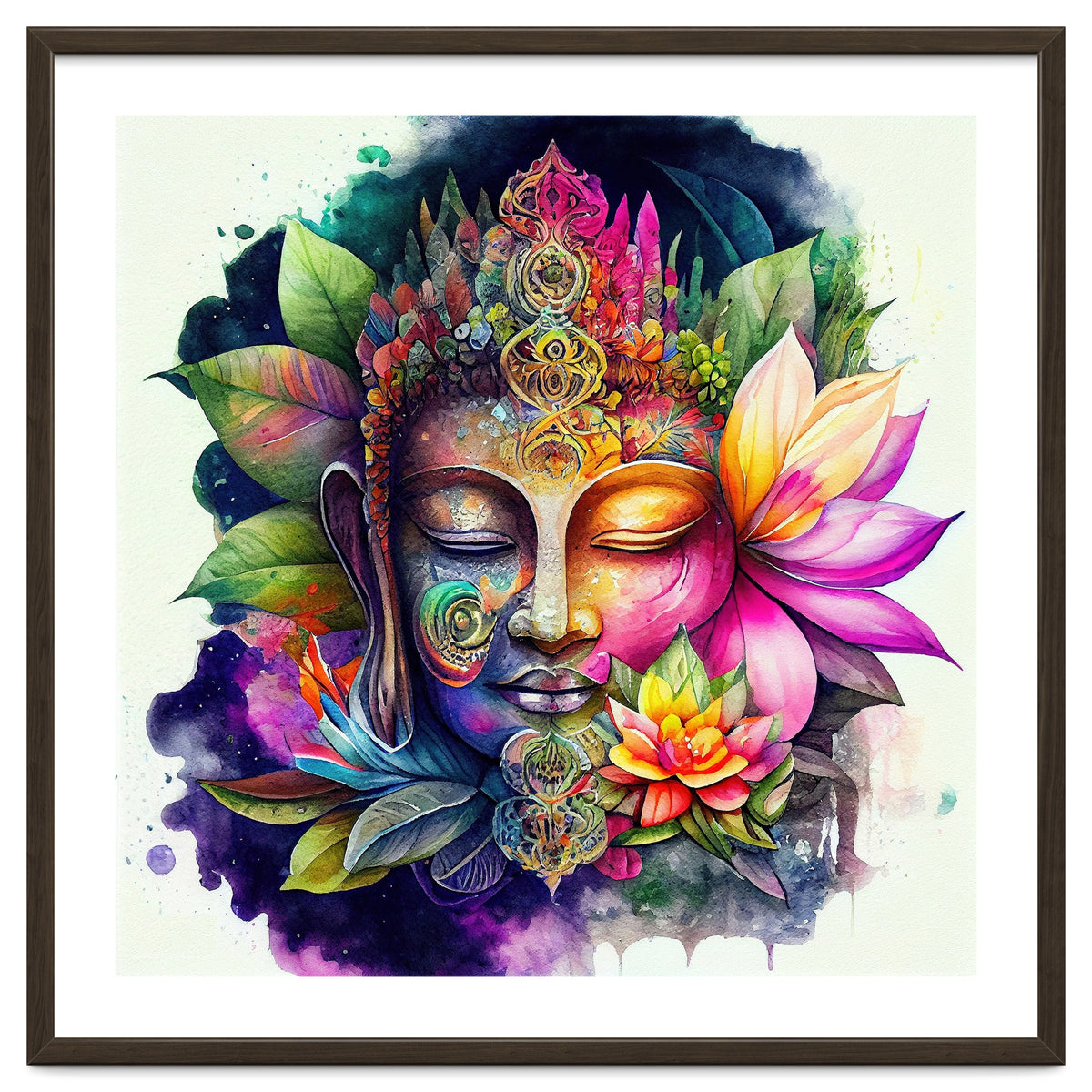 Floral Awakening Buddha
