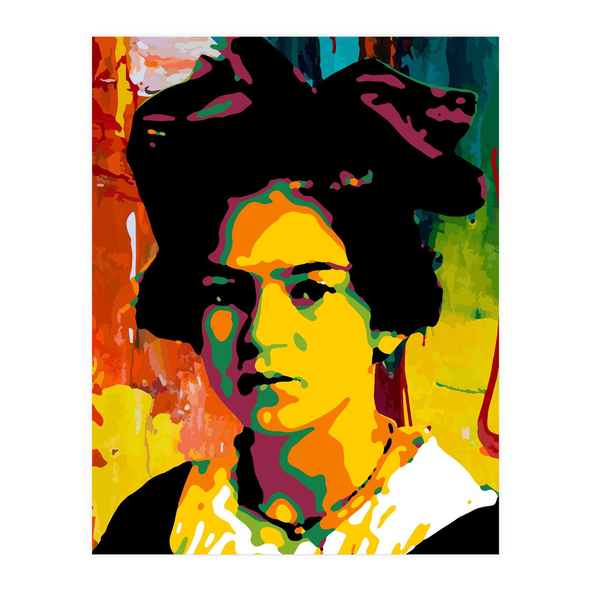 Frida Kahlo Abstract Art (Print Only)