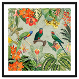 Exotic Parrots Jungle Landscape thumbnail