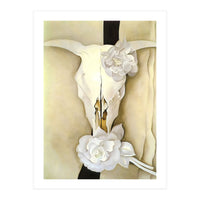 Georgia O’Keeffe – Cow’s Skull with Calico Roses (1931) | Iconic Southwestern Still Life with Desert Symbolism (Print Only)
