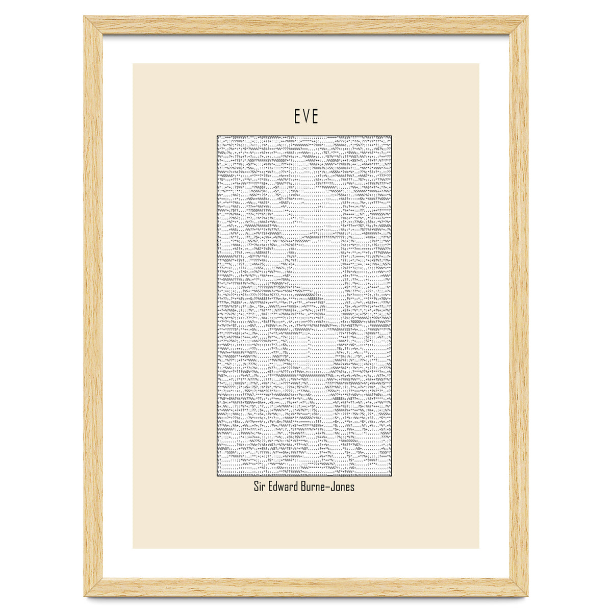 Eve – Sir Edward Burne–jones (ascii Art)