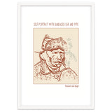 Self Portrait With Bandaged Ear And Pipe – Vincent Van Gogh thumbnail