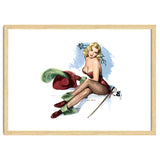 Pinup Sexy Girl Posing In Zorro Costume thumbnail