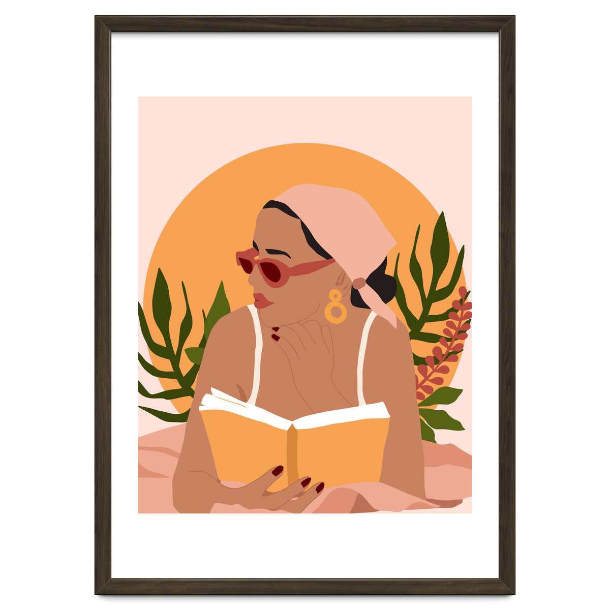 Bohemian Summer, Modern Boho Girl Reader, Books Read Self Care Self Love, Travel Hippie Nomad Black Woman