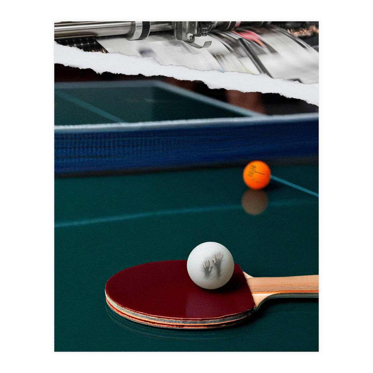 The Serve And Spin (Print Only)