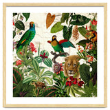 Exotic Lush Jungle And Wild Animals Landscape thumbnail