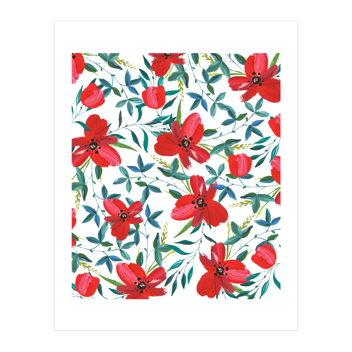Red Blossom #society6 #decor #buyart (Print Only)