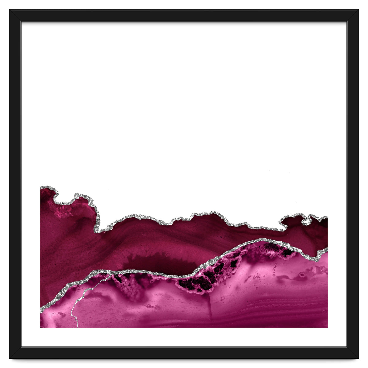 Burgundy & Silver Agate Texture 16