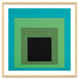 JOSEF ALBERS - HOMAGE TO THE SQUARE GREEN BLACK thumbnail
